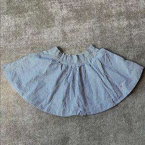 Striped Blue and White Skirt